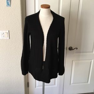 NWOT Black Open Front Knit Cardigan